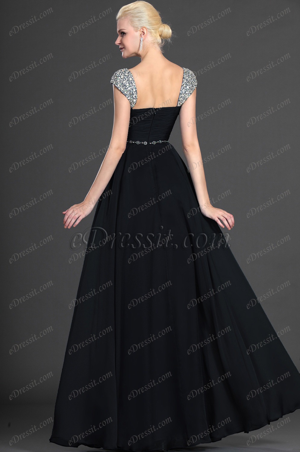 Clearance Sale ! Alluring Cap Sleeves Evening Dress