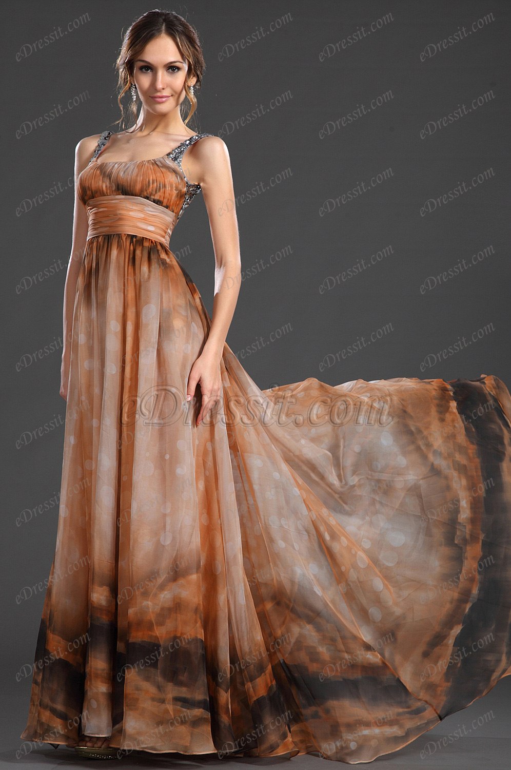 2013 Nouveauté Magnifique Multicolore Robe de Soirée Juste Une Pièce