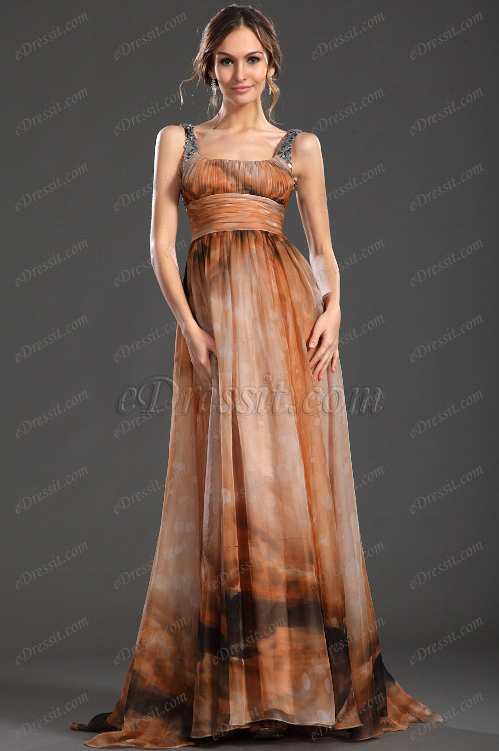 2013 Nouveauté Magnifique Multicolore Robe de Soirée Juste Une Pièce