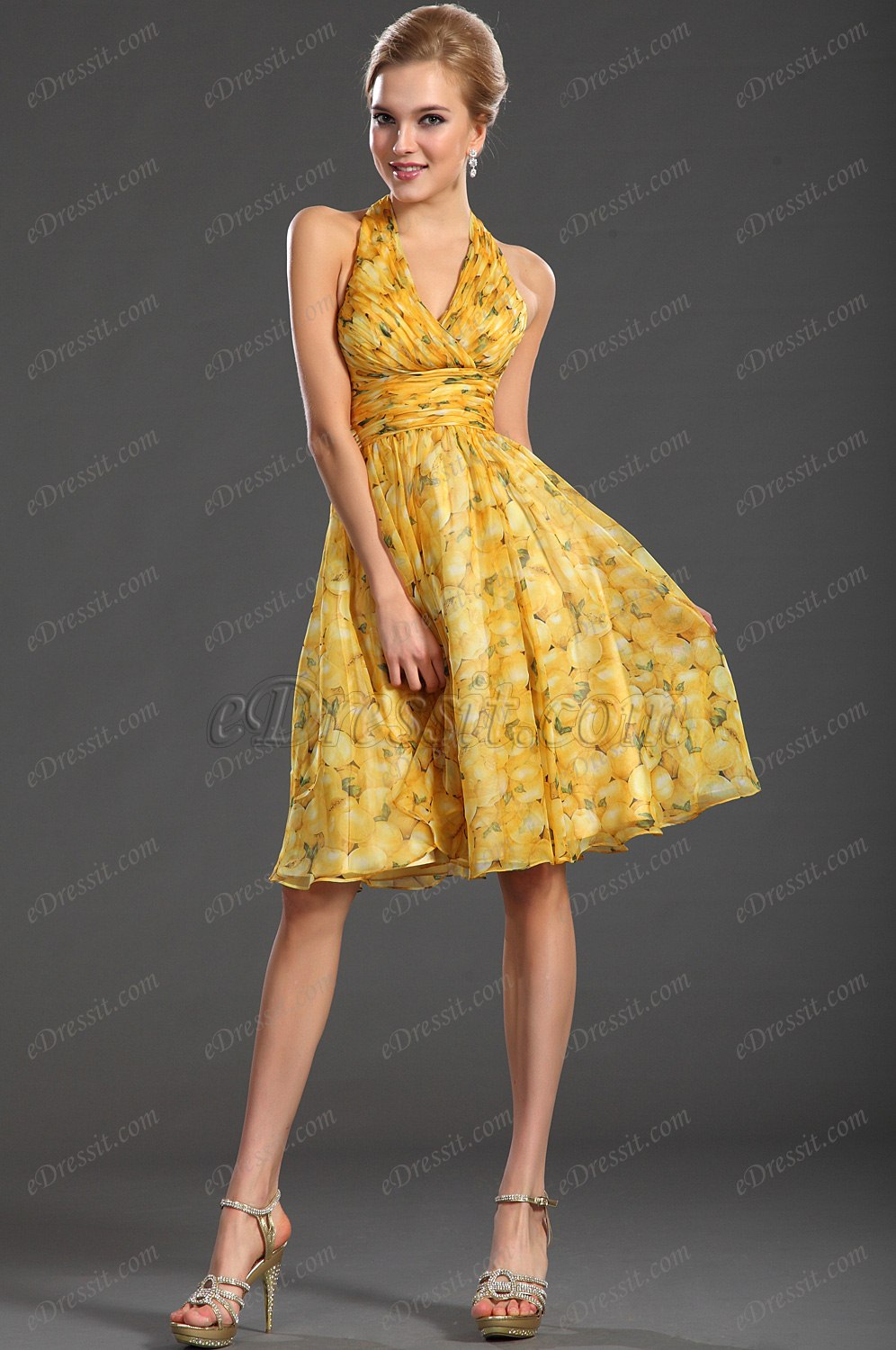 2013 Nouveauté Charme V-Col Robe de Cocktail