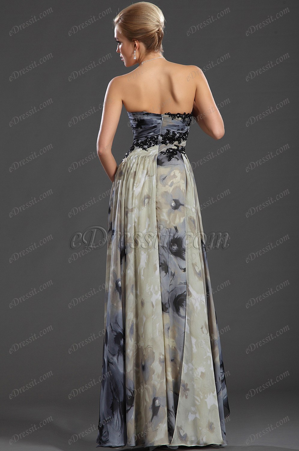 New Gorgeous Strapless Evening Dress