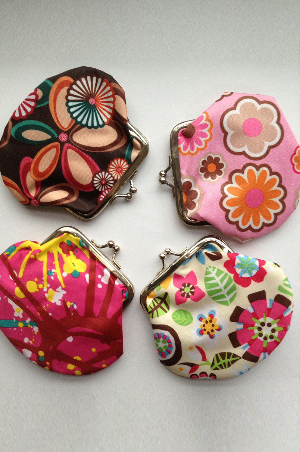 Snap Closure Printed Pattern Coin Purse