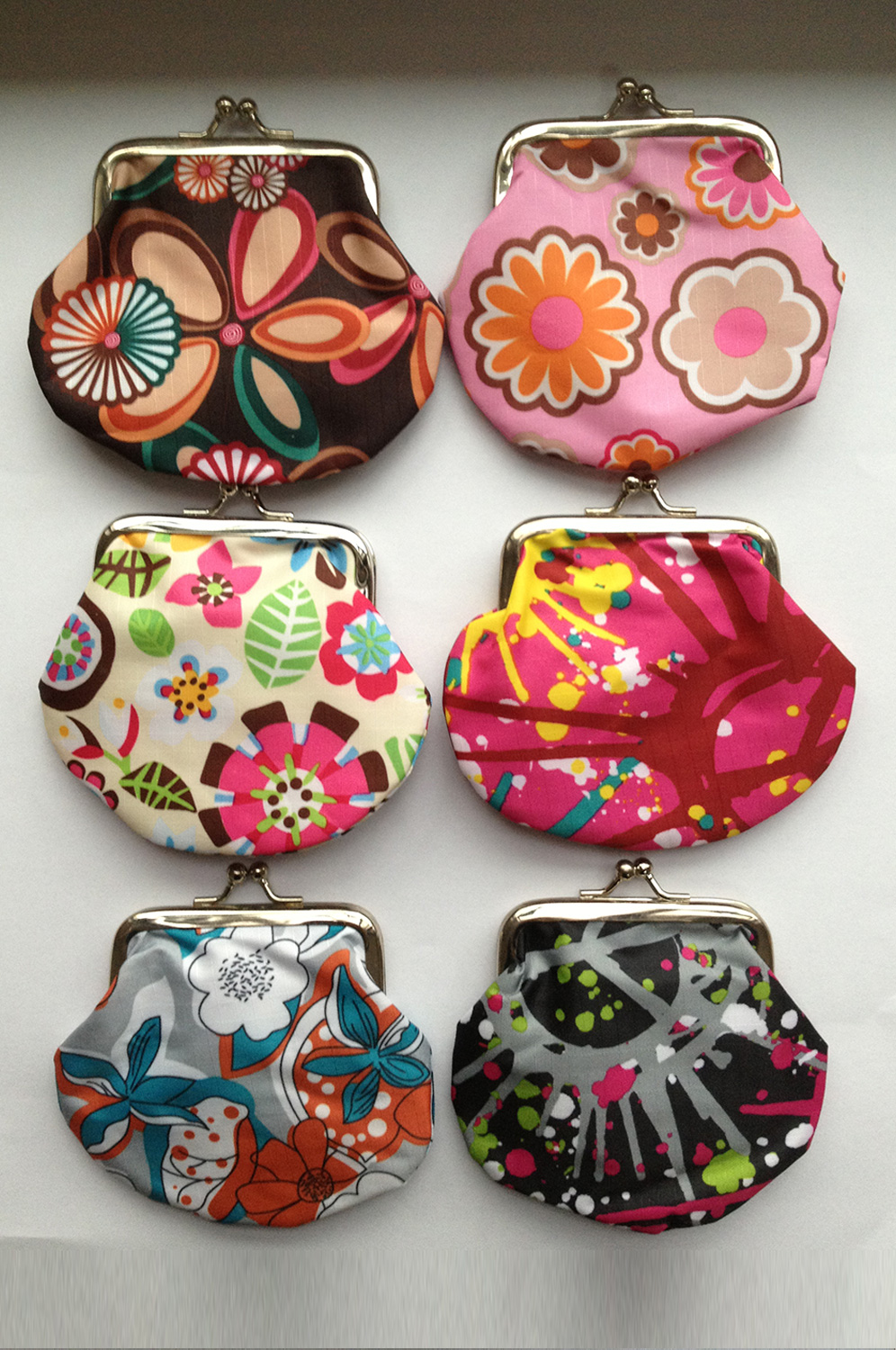 Snap Closure Printed Pattern Coin Purse