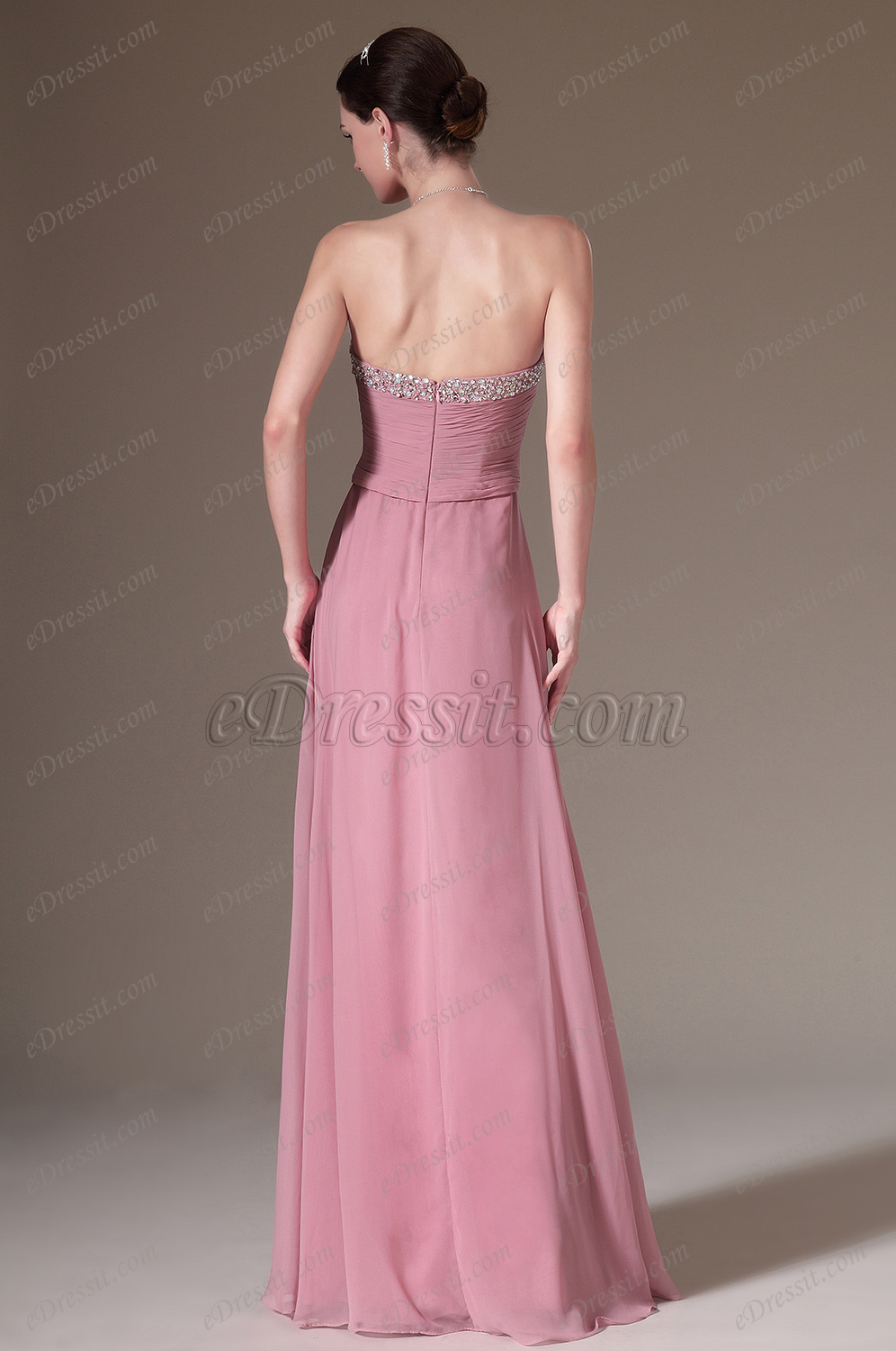 Beaded Sweetheart Strapless A-Line Prom Dress
