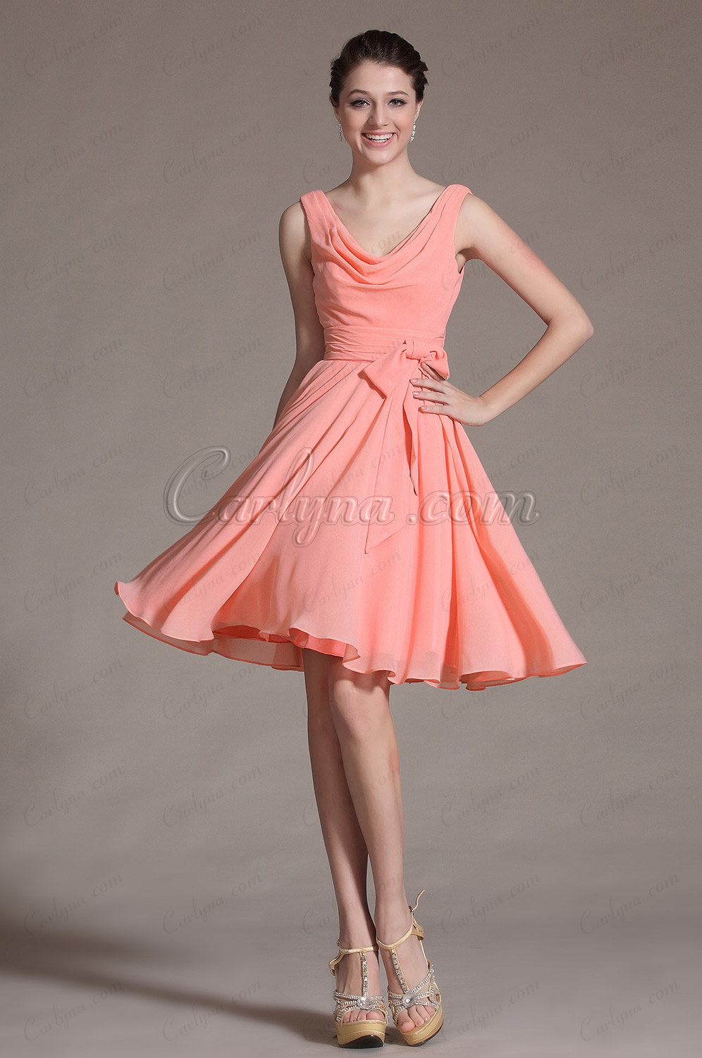 2014 Новое Стильное без Рукавов Короткое Платье для Коктейля