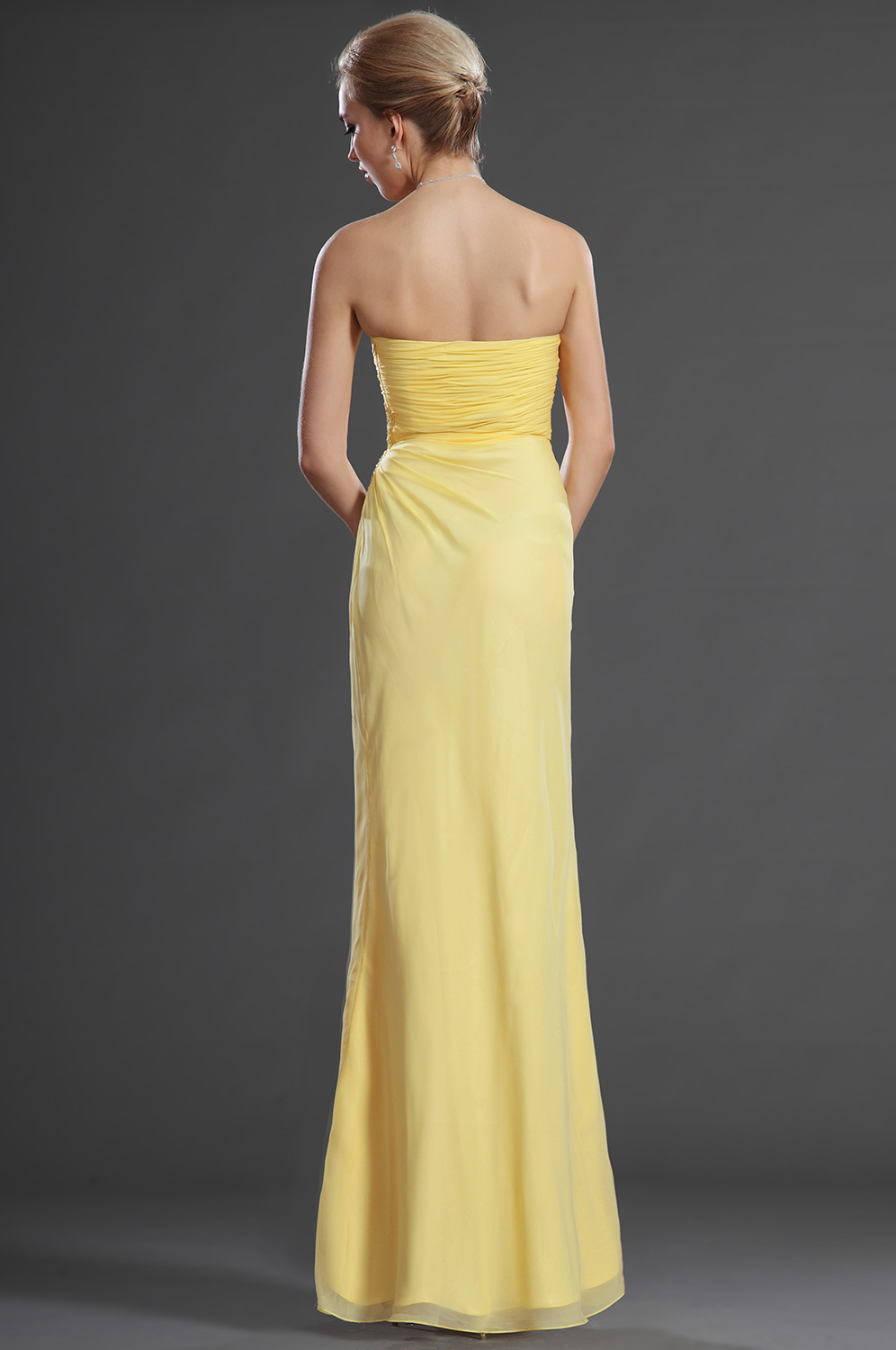 Strapless Long Evening Dress Prom Ball Gown