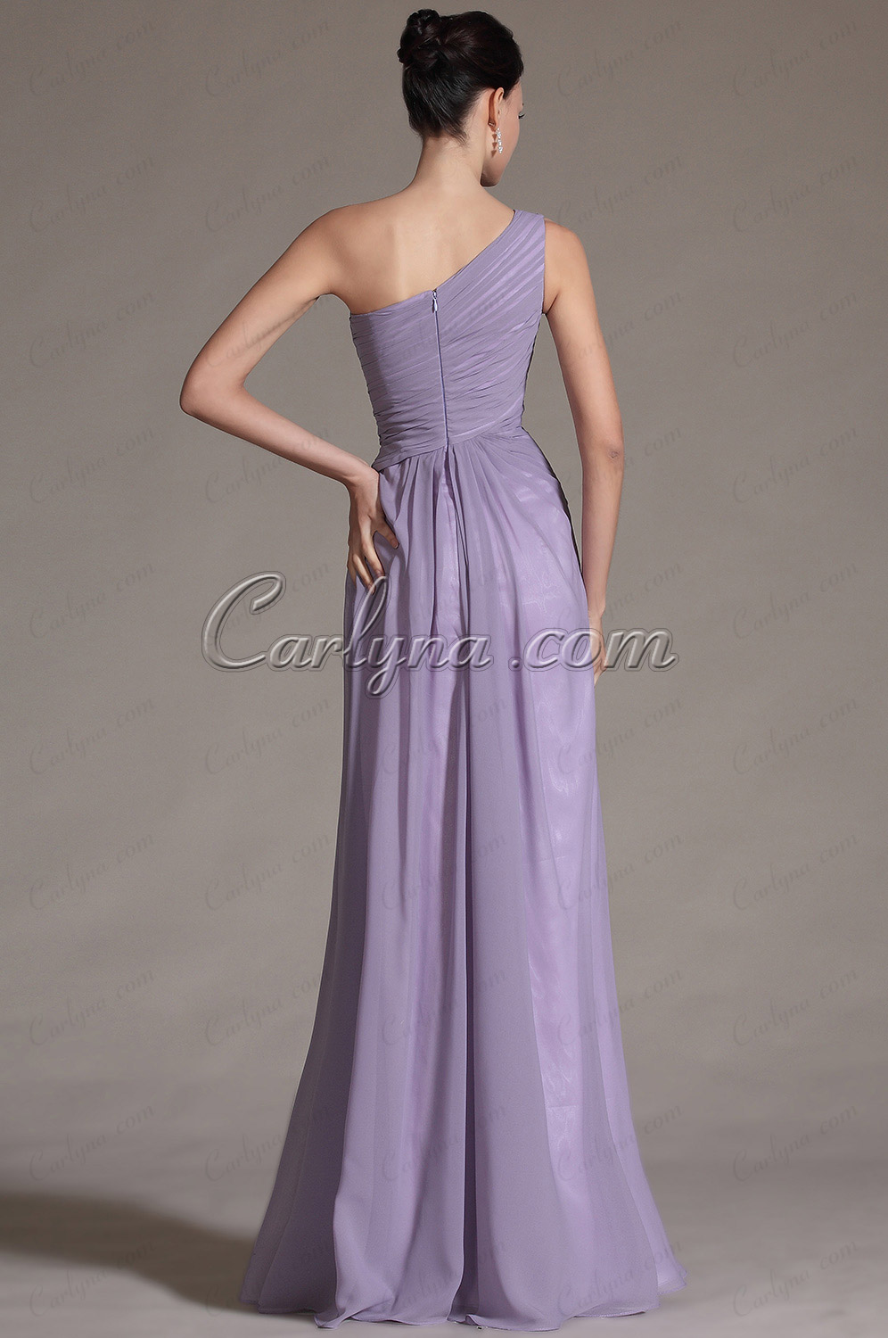 Simple One Shoulder Style Evening Dress Bridesmaid Dress