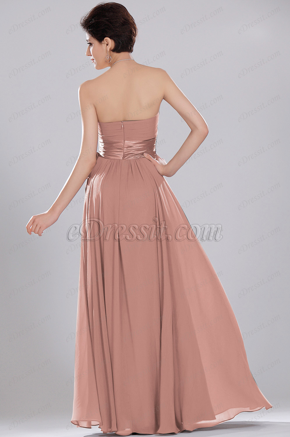 Einfach Elegant Trägerlos Abendkleid NUR EIN STÜCK GRÖSSE GR42