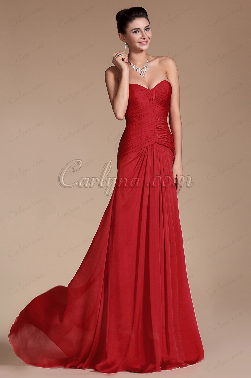 2014 Nouveauté Simple Encolure en Forme de Coeur Robe de Soirée