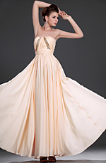 Neu Attraktiv Traegerlos Abendkleid
