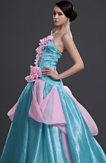 New Shimmering Strapless Prom Gown