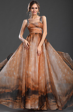 New Gorgeous Straps Multi-color Evening Dress ONLY One Piece