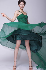 Fashionable One Shoulder Evening Dress
