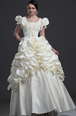 Elegant Beaded Wedding Gown