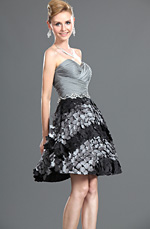 Neue Artikel Elegenzes Trägerlos Abendkleid kurz