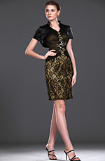 New V-neck Two Pieces Mother of the Bride Dress