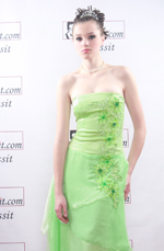 Bridesmaid/Ball/Evening Promotion Dress with embroider