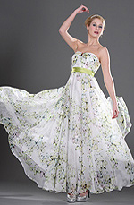 Graceful Strapless evening dress