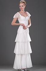 V-escote Elegante Vestido de Noche