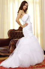 Pur Blanc Glorieux Robe de Mariee