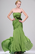 Clearance Sale!  Green Evening Dress