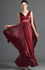 Clearance Sale !  New Gorgeous V-cut Evening Dress