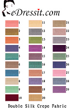 Double silk crepe fabric