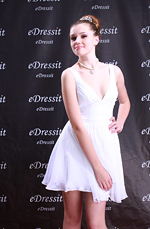 White Silk-Chiffon Evening/cocktail dress