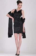 Elegant Mother of the Bride Dress with Shawl