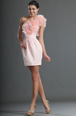 Glamouring One shoulder Strap Cocktail Dress