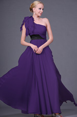 Clerance Sale !  Purple Evening Dress--Size UK10
