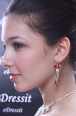 New Red Brightly  Earring