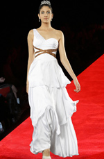 Elegant Ein-Schulter Träger Abendkleid