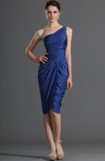 Artikel Vornehm Ein Schulter Cocktail Kleid Party Kleid