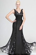 Sexy Gorgeous V-cut Evening Dress