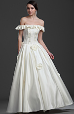 Neu auf Schulter Brautkleid