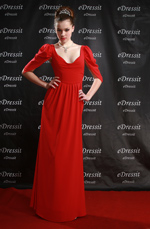red Prom Gown Evening Dress
