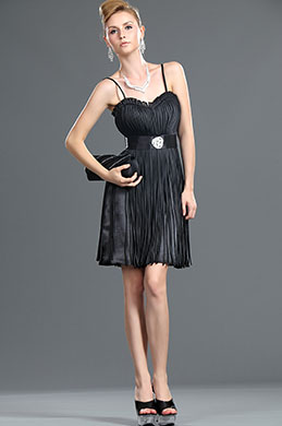New Fringe Black Party Dress
