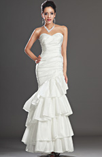 Clearance Sale!  white Evening Dress