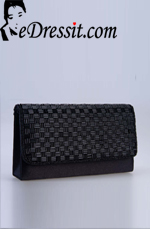 Schwarze Frauen-Handtasche/Portemonnaie