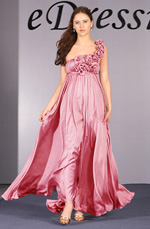 Clearance Sale !   One-Shoulder Evening Dress--UK8