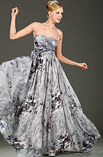 Trägerlos flora AbendKleid