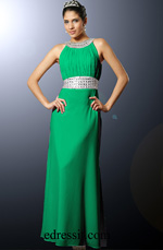Clearance Sale !  Green Evening Dress--Size UK18
