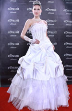 White Prom Gown Evening Wedding Dress