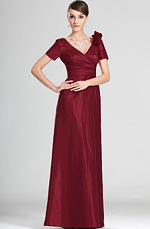 Elegant Short Sleeves Mother of the Bride Dress