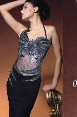 black Prom Gown Evening Dress