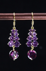 Purple Brightly Charming Earring
