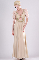 Sexy V-cut Evening Dress