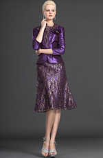 Elegant Purple Two Pieces Mother of the Bride Dress