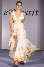 Clearance Sale! Flower Evening Dress